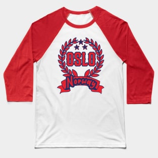 Oslo Norway Baseball T-Shirt